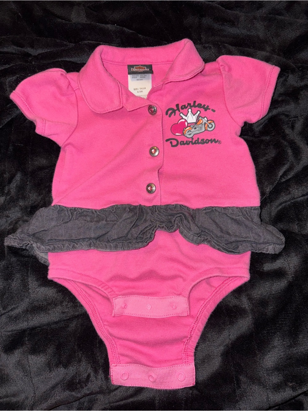 Harley Davidson Onesie 0-3M